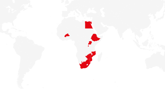 Zimbabwe Burkina Faso Burundi Uganda Mozambique Ethiopia South Africa Swaziland Egypt